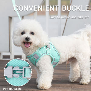 Jenis rompi Harness hewan peliharaan Mesh bernapas anjing kucing Harness tali traksi hewan peliharaan tali dada belakang - Product Image 5