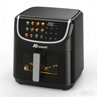 Freidora de Aire Digital Anbolife 8L, 1800W, Pantalla Táctil, 12 Ajustes Preestablecidos, 80-200°C, Temporizador de 60min, Antiadherente, LFGB, FDA, OEM, ODM