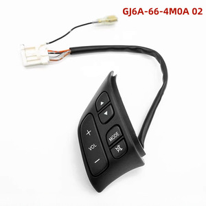ปุ่มสวิตช์พวงมาลัยมาสด้า GJ6A-66-4M0A อะไหล่ทดแทนพลาสติกสีดำ - Product Image 3