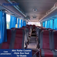 Siège de bus de luxe Aero pour mini-bus et bus standard - Matériel en tissu - Design de style montagnes russes - Angle réglable - Imperméable et sécurisé