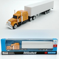 Modelo de Camión Contenedor de Transporte Americano de 23.5cm, Simulación de Vehículo de Transporte Americano 87