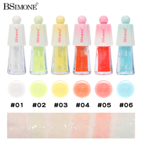 Huile à lèvres scintillante Candy Cap, 6 parfums fruités, hydratante, repulpante, pailletée, 6 teintes, vitamine E, non grasse, applicateur éponge, tous types de peau