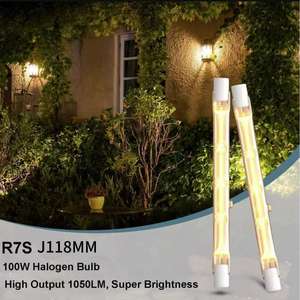 HoneyFly 10 pièces R7S 230V 300W Double extrémité <span class=keywords><strong>Filament</strong></span> clair givré Quartz <span class=keywords><strong>halogène</strong></span> lampe ampoules pour SAUNA chauffage projecteurs - Product Image 2