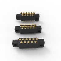 Connecteur magnétique à ressort Pogo Pins plaqué or à alignement automatique pour appareils portables et câbles de charge magnétiques
