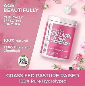 Poudre de collagène hydrolysé multifonctionnelle de haute qualité, suppléments de peptides, mélange de probiotiques favorisant la santé de la peau, des cheveux et des ongles, 301g - Product Image 3