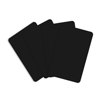 Carte NFC réinscriptible imprimable vierge 13,56 MHz ISO CR80 PVC noir blanc RFID NTAG215, fonctionne avec tous les appareils compatibles NFC