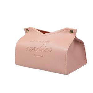 Boîte à mouchoirs en cuir jaune Sunshine pour voiture, salon, salle de bain, étui de rangement pour mouchoirs à tirer - Product Image 2