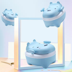 Orinal Portátil para Niños Topbele, Asiento de Entrenamiento para Ir al Baño con Diseño de Oso Azul - Product Image 3