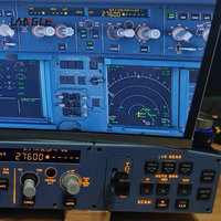 Periféricos de Juego de Simulación de Vuelo Airbus A320, Control EFIS Izquierdo Simulado, QFCU FCU EFIS, Piloto Automático, Aeropuertos Interiores, Simulación de Carreras, Cabina de Simulación