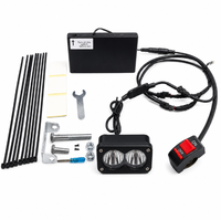 Feu arrière LED à double lentille Baja Chase Light alimenté par batterie 1000LM avec clignotant stroboscopique pour moto tout-terrain Surron et vélo électrique IP67