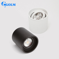 Spot encastré au plafond 5W 7W 10W en aluminium rond, éclairage LED COB orientable AC220V pour l'éclairage