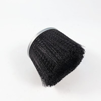Brosse annulaire de sablage en fil de nylon ondulé personnalisée, à ressort, pour sablage sans poussière