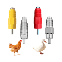 Offre Spéciale nouvel état en acier inoxydable automatique volaille poulet eau mamelon buveur avec robinet à tournant sphérique pour poulets de chair
