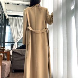 Elegante Abrigo de Mezcla de Lana de Manga Larga - Product Image 6