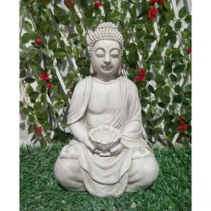 Украшение для сада, статуя Будды с защитой от белого света