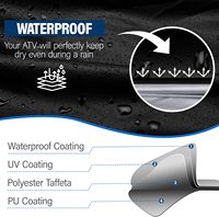 Housse imperméable à l'eau, à la neige, à la pluie ou au soleil, avec protection UV pour quad, convient à la plupart des véhicules VTT.