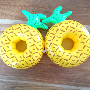 Nuevos <span class=keywords><strong>Posavasos</strong></span> Creativos con Forma de Piña: Juguetes Acuáticos Inflables con Diseño de Dibujos Animados, Portavasos Flotantes, Mini, Venta al Por Mayor - Product Image 1