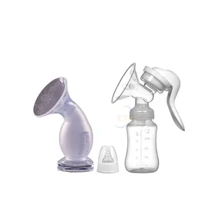 Custom Manual Silicone Breast Pump Milk Saver Food Grade Handfree Suction Portable Breast Pump