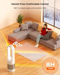 3 In 1 Luchtkoeler En Verwarmer Blaasloze Ventilator Met Luchtreiniger Functies - Product Image 6