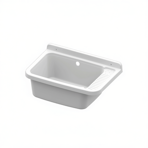 Lavabo de Resina Blanca 58.7 x 37.5 x 25.3 Cm para Baño - Product Image 3