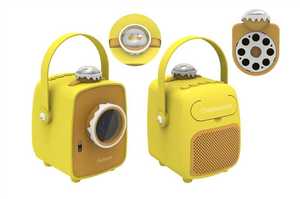 Mini Proyector Educativo Amarillo, Juguete Interactivo para Niños de 3 a 6 Años, Material Plástico, Estilo Unisex - Product Image 4