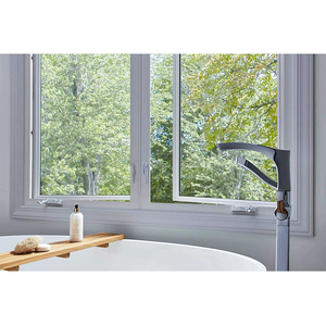 Fenêtre à battant GEORGIA avec <span class=keywords><strong>cadre</strong></span> élégant en aluminium, poignée à manivelle, double vitrage, étanche, pour salle de bain et maison - Product Image 1