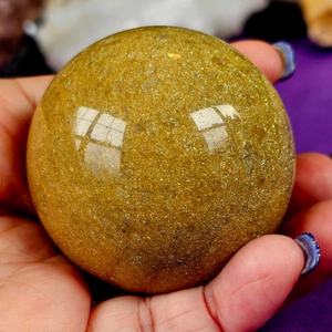 Esfera de Cristal de Piedra Arenisca Amarilla Natural de Alta Calidad al por Mayor, Artesanías de Cristal para Decoración del Hogar y Regalos - Product Image 3