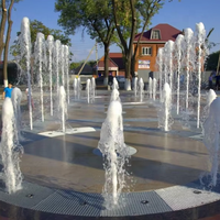 Extérieur pour enfants jouant au sol sec Musique Danse Fontaine d'eau