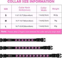 Collier LED pour chien en nylon, rechargeable par USB, résistant à l'eau, avec boucle réglable, haute visibilité pour la marche nocturne