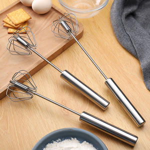 Semi-<b>automatic</b> Egg BeaterStainless Steel Whisk Semi-<b>automatic</b> Mixer Self Turning <b>Stirrer</b> Egg Beater - Product Image 3
