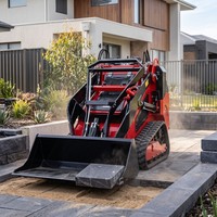 Mini-chargeuse compacte sur chenilles 470 pour l'agriculture et l'aménagement paysager, certifiée CE, avec moteur, pompe et boîte de vitesses haute efficacité, MOQ 1, directement de l'usine