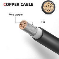Fil de cuivre 10AWG pour câble d'extension de panneau solaire avec connecteur MC4 ; Câble photovoltaïque solaire.