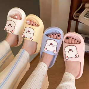 XIXIXITIAO 2025 prêt à expédier antidérapant doux EVA <span class=keywords><strong>chien</strong></span> douche intérieure diapositives mignon Animal pour pantoufles pour hommes femmes salle de bain maison - Product Image 2