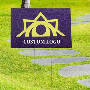 Outdoor Custom Corrugated PVC Yard Signs-UV Proof Eco-Friendly Lightweight with Custom Color and Digital Printing - Product Image 1