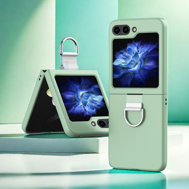 Luxury Mobile Phone Case for Galaxy Zflip3 4 5 Waterproof Noble Simple Protective Cover Thin and Light Foldable Protective Cases