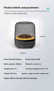 Altavoz Inalámbrico <span class=keywords><strong>Port</strong></span>átil BT 2026, Gran Venta, con Luz RGB, Subwoofer Maga Bass, Entretenimiento en el Hogar, con Puerto Auxiliar y Ranura para Tarjeta TF - Product Image 3