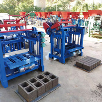 Machine à fabriquer des blocs QTJ4-45 en promotion pour le marché africain, facile à utiliser, haute production pour les petites briqueteries