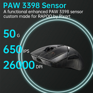 New <strong>Rapoo</strong> VT9Air <strong>Wireless</strong> Wired Dual-mode Gaming E-sport <strong>Mouse</strong> Lightweight 26000DPI 3395 Transparent Gaming <strong>Mouse</strong> - Product Image 3