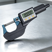 Micromètre numérique externe 0-25 mm, plage de mesure 0,001 mm, précision de mesure de l'épaisseur en microns, accessoires pour machines-outils
