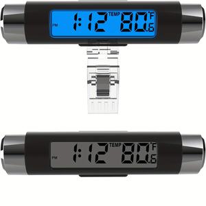 Car <strong>Clock</strong> and Temperature With Fahrenheit Backlight 2-in-1, Small Electronic <strong>Clock</strong> for Dashboard Car <strong>Clock</strong>, Vehicle <strong>Digital</strong> Dash - Product Image 1