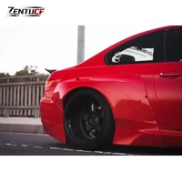 Kit carrosserie large en fibre de verre Série 3 M3, pour pare-chocs avant, aileron arrière et ailes de BMW E92 E93