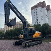 Excavatrice Hyundai 220HD 225 d'occasion, d'origine Corée, 22 tonnes, modèle 220lc-9s, excavatrice sur chenilles Hyundai XH220HD