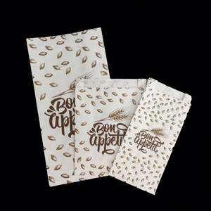 Emballage de pain personnalisé en papier kraft avec logo, sac en papier pour hamburger de qualité alimentaire - Product Image 3