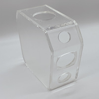Boîtier audio transparent en acrylique, châssis personnalisable en plexiglas, modèle de boîtier