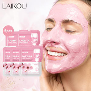 LAIKOU-<span class=keywords><strong>Mascarilla</strong></span> de arcilla de Sakura para limpieza <span class=keywords><strong>facial</strong></span> profunda, hidratante, control de aceite, antienvejecimiento, antiarrugas, máscara de barro rosa, piel <span class=keywords><strong>facial</strong></span>, Coche - Product Image 2