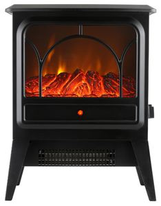 Chimenea Eléctrica con Efecto de Llama Realista, Control de Termostato, Calentador de Espacio Interior, Protección Contra Sobrecalentamiento, Dos Configuraciones de Calor - Product Image 1