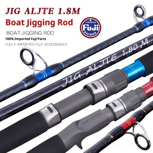 Canne à pêche en mer haute qualité 1,8 m, poids de lancer 150-350 g, pour jigging en bateau, composants Fuji 100 % importés, puissance de test 25 kg - Product Image 1