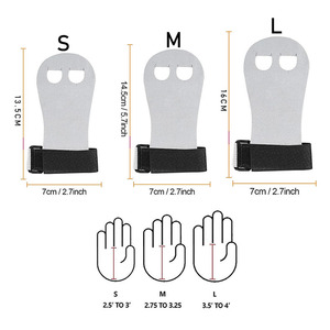 Guanti da ginnastica per bambini e ginnastica impugnature e braccialetti con impugnatura a barra per palmare protezione da polso per Kettlebells Tennis <span class=keywords><strong>Yoga</strong></span> - Product Image 2