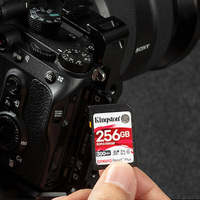 Carte mémoire 100% originale Canvas React Real Capacity Sdr2 32gb 64gb 128gb 256gb V90 U3 8k pour appareil photo Sdr2 Kingston Canvas React