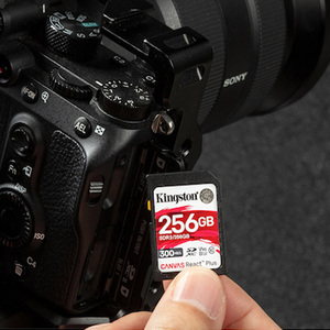 100% Original Canvas React Real Capacity Sdr2 32gb 64gb 128gb 256gb V90 U3 8k <b>Memory</b> <b>Card</b> for Camera Sdr2 Kingston Canvas React - Product Image 3